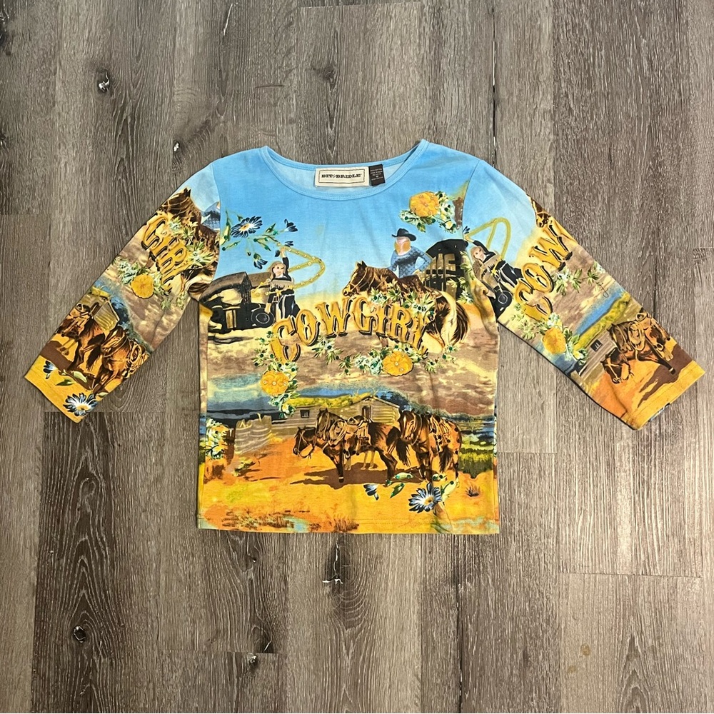 Vintage Western Cowgirl Top